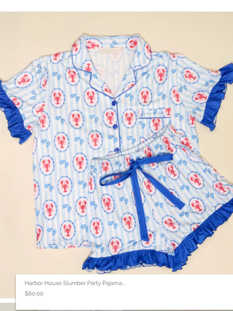 Harbor House Slumber Party Pajama Shorts Set
